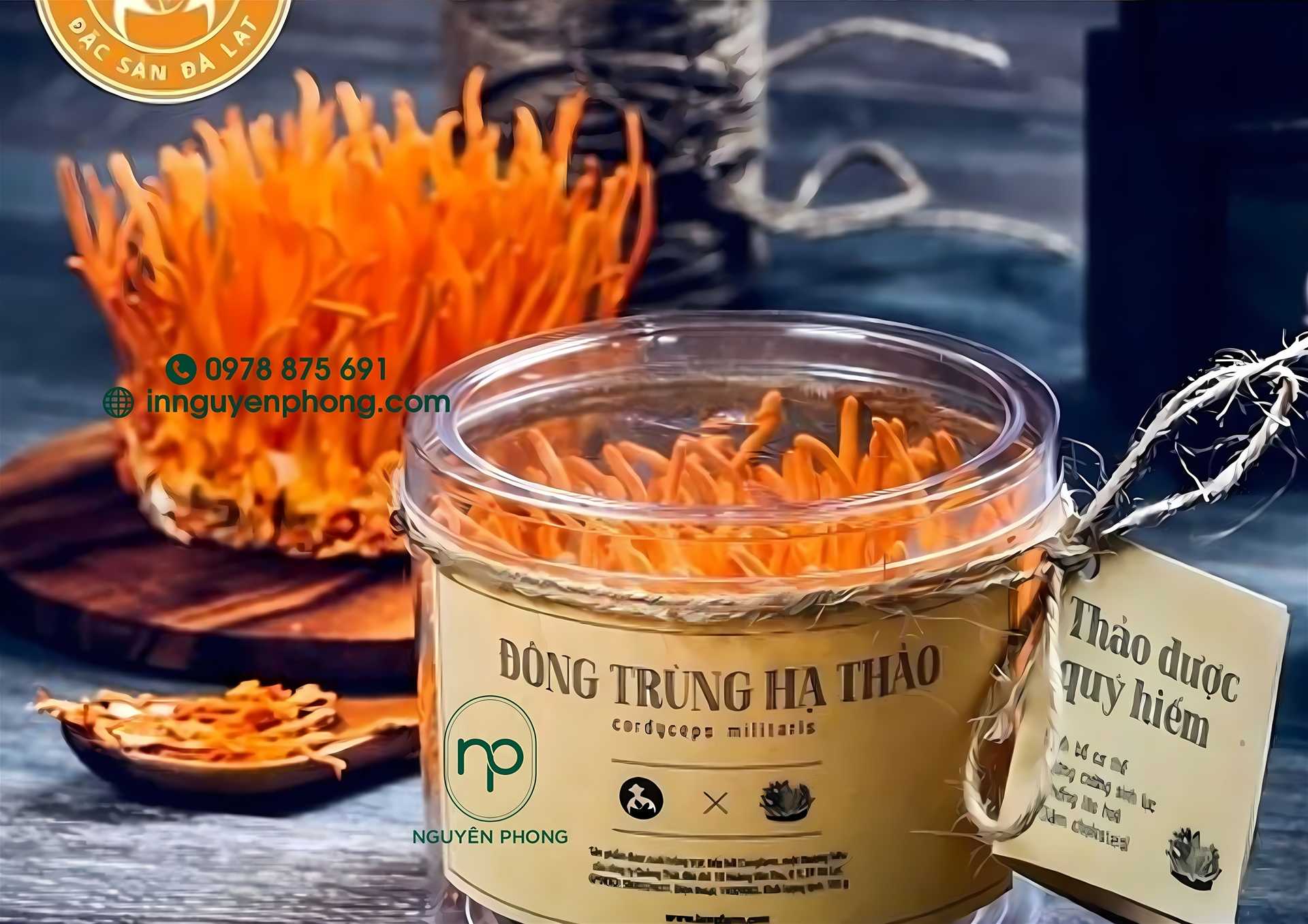 Tem dán đông trùng hạ thảo